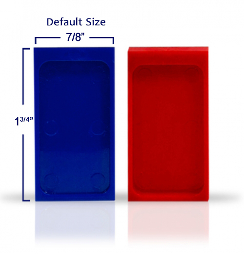 1 3/4" Plastic X Ray Markers Backing
